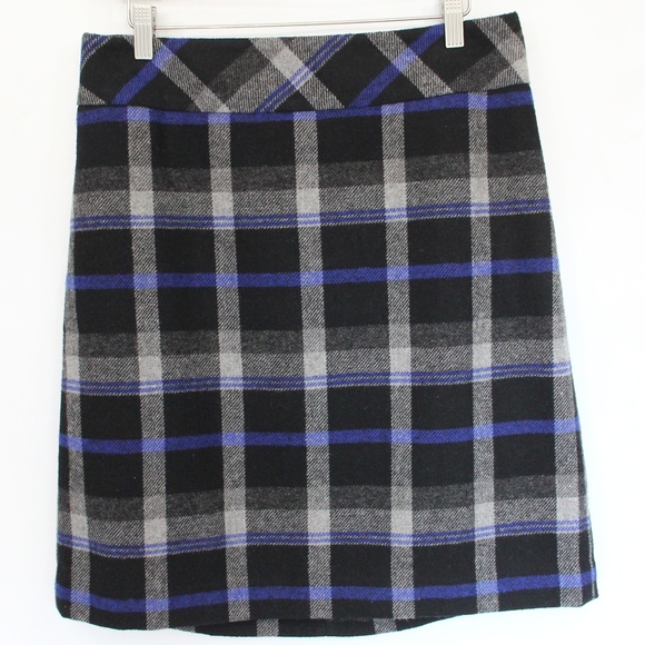 Talbots Plaid Pencil Skirt sz 8 Women Straight Short wool blend - Picture 5 of 8